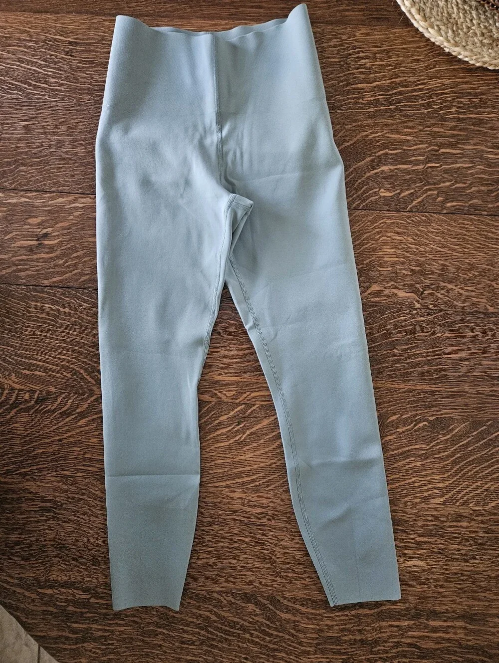 Lululemon Ultralu Contour-Seam High-Rise Leggings Blue Green Size 6